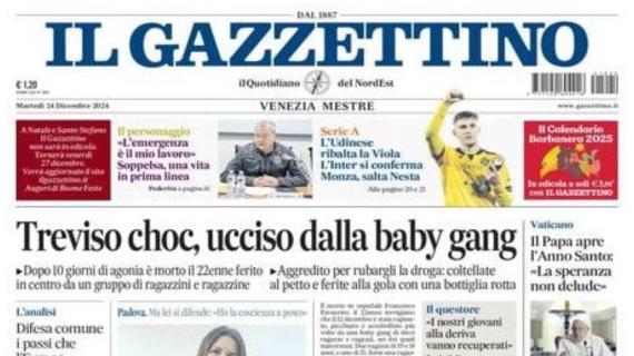 Il Gazzettino Veneto sulla Serie A: "L'Udinese ribalta la Viola. L'Inter si conferma"