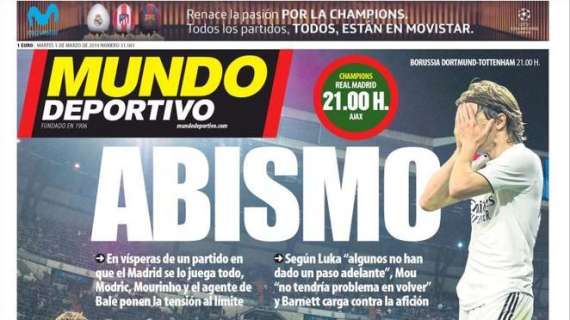 Mundo Deportivo: "Abisso bianco". Sale la tensione in casa Real