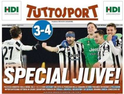 L'apertura di Tuttosport: "Special Juve!"