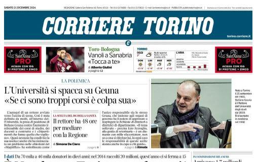 Corriere di Torino in vista della gara col Bologna: "Vanoli a Sanabria: tocca a te"