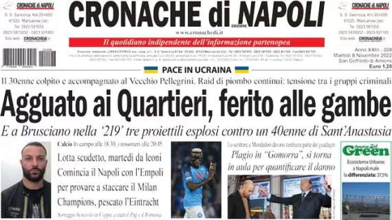 Cronache di Napoli: “Lotta scudetto, si comincia con l’Empoli. Champions, c’è l’Eintracht”