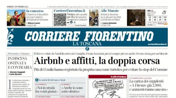 Il Corriere Fiorentino apre sul passaggio del turno die viola in Conference: "Avanti tutta!"
