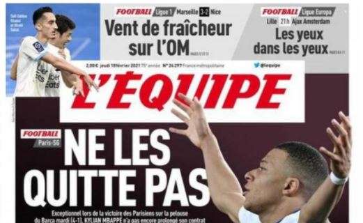 L'apertura de L'Equipe su Kylian Mbappé e il suo futuro al PSG: "Non lasciarli"