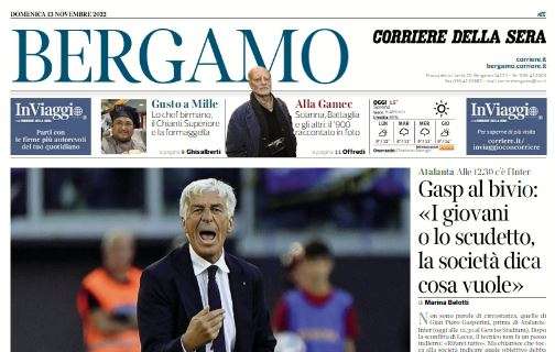 Corriere di Bergamo e lo sfogo di Gasp: "Giovani o scudetto, la società dica cosa vuole"