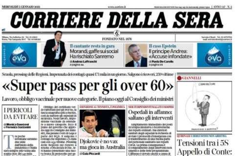 Corriere della Sera: "Da Vlahovic fino a Icardi e Scamacca: il ballo dei centravanti"