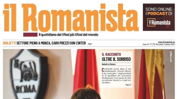 Il Romanista: "Parla Ghisolfi: 'Modello Atalanta: con Juric progetto giovane'"