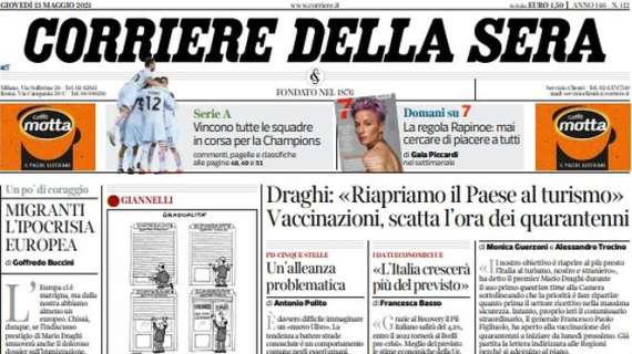 Il Corriere della Sera: "Serie A, vincono tutte le squadre in corsa per la Champions"
