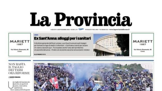 L'apertura de La Provincia di Como: "La Serie A al Sinigaglia dopo ventun anni"