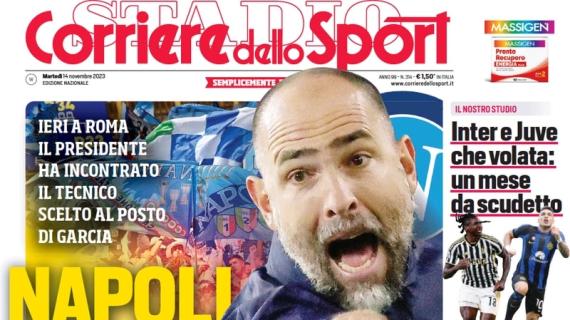 L'apertura del Corriere dello Sport: "Napoli, Tudor ha detto sì"