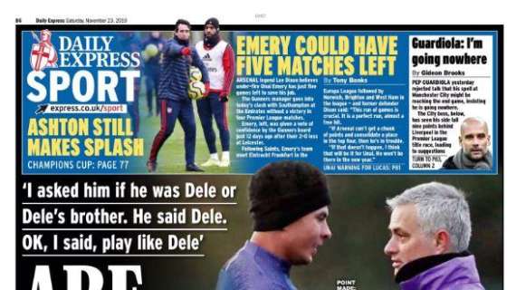 Le aperture inglesi - Mourinho a Dele Alli: "Sei tu o tuo fratello?"