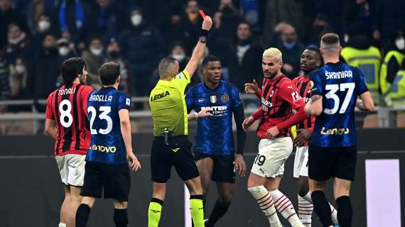 Inter-Milan, giallo nel finale: sputo di Lautaro a Theo Hernandez dopo l'espulsione?