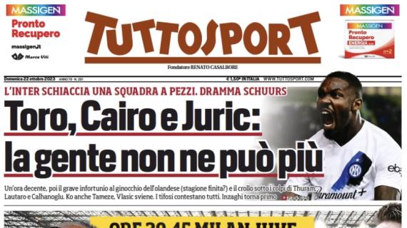 L'apertura di Tuttosport su Milan-Juventus: "Scommettiamo che sarà bella?"