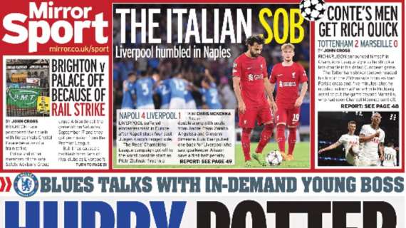 Le aperture inglesi - Incubo Liverpool a Napoli. Il Chelsea ha scelto Potter per il dopo-Tuchel