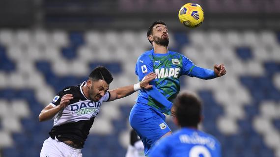 Serie A, la classifica aggiornata: il Sassuolo fallisce l'assalto al primo posto, Udinese a quota 4