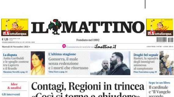 Il Mattino in apertura: "Incubo Mondiale, l'Italia va ai play-off"