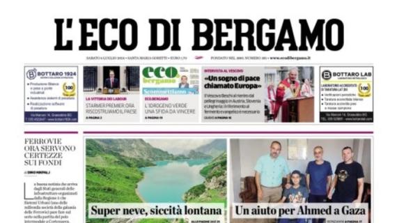 L’Eco di Bergamo apre con le parole di Zaniolo: “Onorerò la maglia”