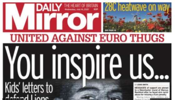 Le aperture inglesi - La UEFA indaga sugli scontri di Wembley. Vicinanza dei tifosi a Rashford
