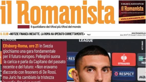 Il Romanista titola su Pellegrini: "De Rossi? Non eravamo d'accordo, adesso tutti con Juric"