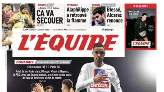L'Equipe: "Privo delle sue tre stelle, il PSG passa il turno in Coppa di Francia"