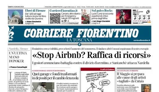 La prima pagina del Corriere Fiorentino: "Viola, l'Europa adesso passa da Torino"