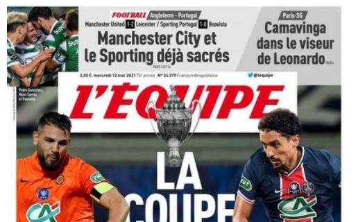 L'apertura de L'Equipe prima della finale Montpellier-PSG: "La Coppa dalle piccole orecchie"