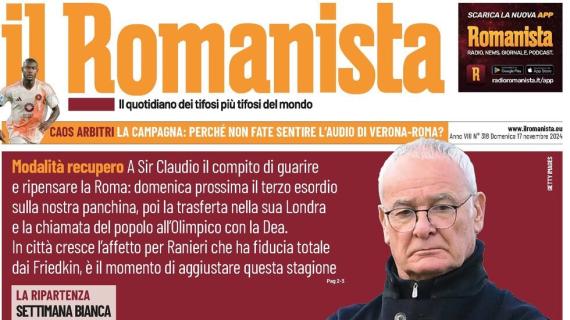 La prima pagina de Il Romanista ha il seguente titolo: "Sette giorni all'alba"