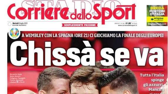 L'apertura del Corriere dello Sport: "Chissà se va. Emerson al posto di Spinazzola"