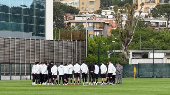 Milan, via alla rifinitura al centro sportivo "Vialli" dell'Acquacetosa in vista della Coppa Italia