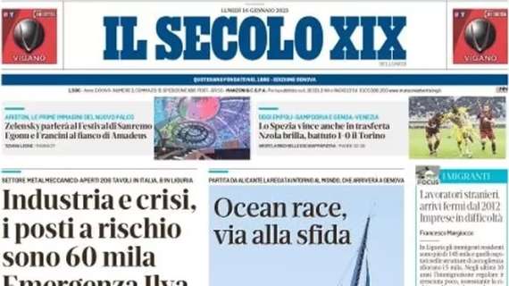 Il Secolo XIX: "Lo Spezia vince anche in trasferta. Nzola brilla, battuto il Torino 1-0"
