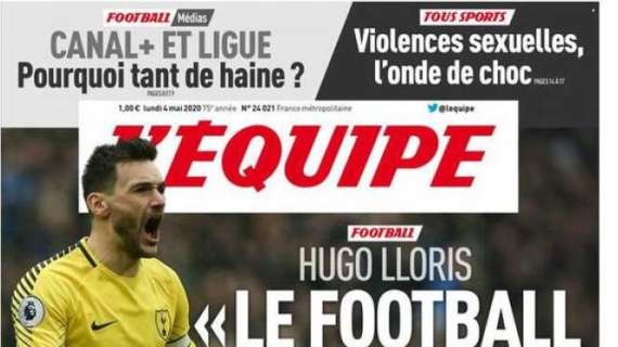 Lloris a L'Equipe: "Il calcio non è uno sport da porte chiuse"