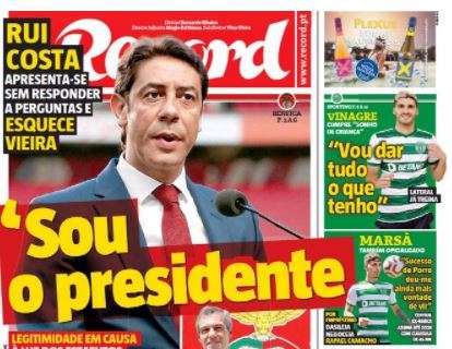 Le aperture portoghesi - Rui Costa al comando del Benfica