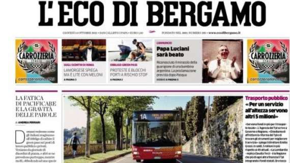L'Eco di Bergamo evidenzia: "Mai tanti nuovi subito titolari nell'era Gasperini"