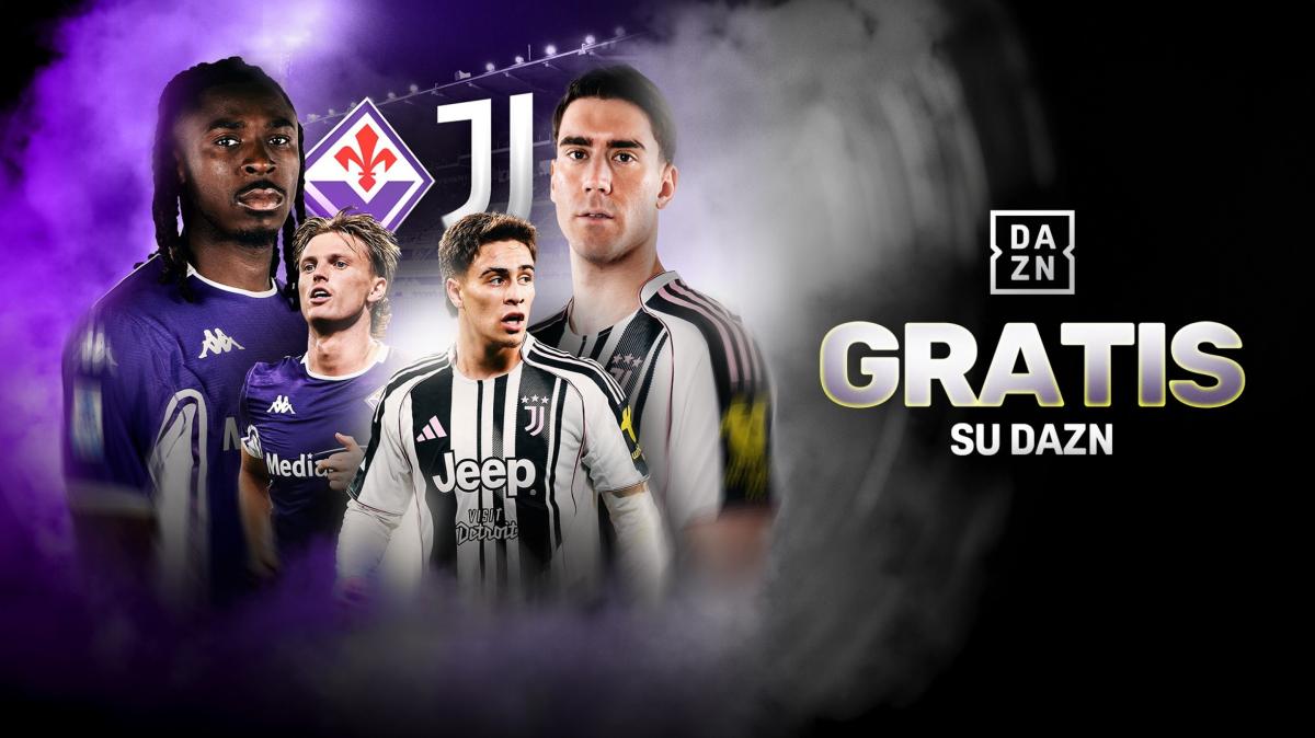 Fiorentina-Juventus in esclusiva e gratis su Dazn. La gara è in programma sabato alle 18