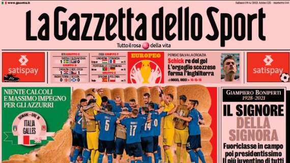 Italia-Galles, l'apertura de La Gazzetta dello Sport: "Il biscotto non ci piace"