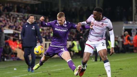 Palo di Orsolini dopo la traversa di Zirkzee: Fiorentina-Bologna 0-0, si va ai supplementari