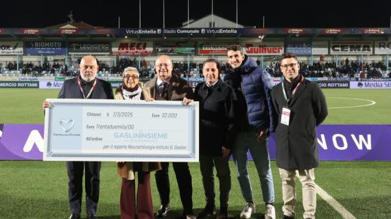 Entella nel Cuore: donati 32.000€ alla Fondazione "GaslinInsieme"