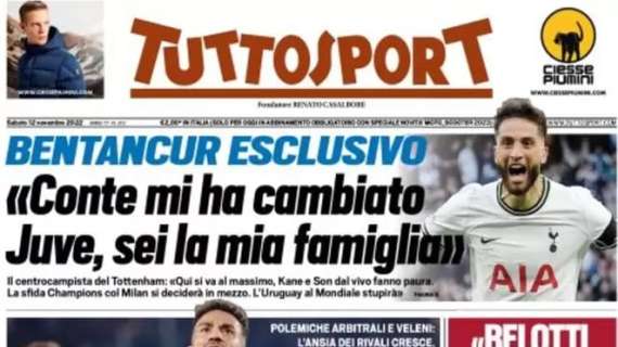 Tuttosport in apertura: "La Juventus fa di nuovo paura"