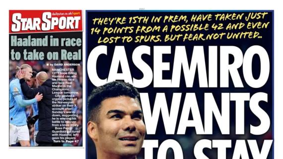 Le aperture inglesi - Casemiro ha deciso: vuole restare al Manchester United