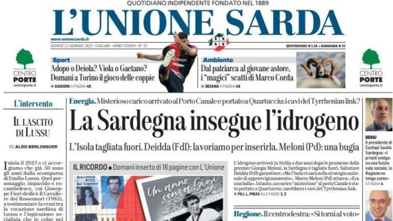 L'Unione Sarda e i dubbi in vista del Toro: "Adopo o Deiola? Viola o Gaetano?"