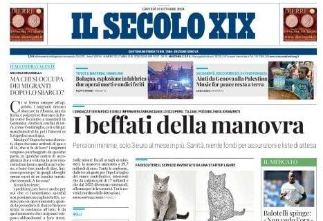 Il Secolo XIX titola su Balotelli che spinge: "Non vedo l'ora". Il Genoa ci pensa