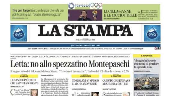 La Stampa: "La Juve si svela a metà a Monza senza Ronaldo ma era tutto previsto"
