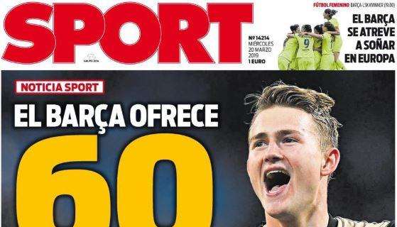 Sport non ha dubbi: "Il Barça offre 60 milioni più bonus per De Ligt"