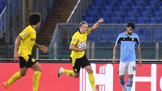 Borussia Dortmund-Lazio, Haaland in dubbio per una botta all'anca: ipotesi Reus falso nove