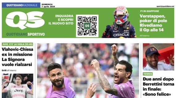 L'apertura del QS - Quotidiano Sportivo: "Milan, lampi per l'Europa"