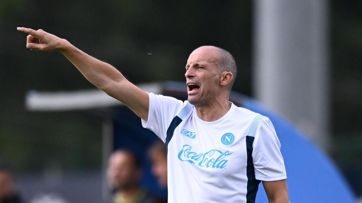 Napoli, Allegri: "Mercato? Fermo per tutti. Lucca l'ho visto poco, Hojlund deve lavorare"