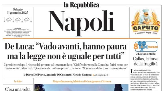 La Repubblica (ed. Napoli): "Kvara, tifosi rassegnati: 'Delusione umana e tecnica'"