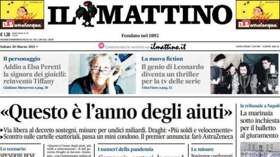 Il Mattino sul Napoli: "Lozano asso per la Champions"