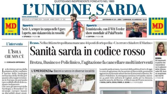 L'Unione Sarda: "Sempre in campo nelle 8 gare: Luperto, lo stakanovista rossoblù"