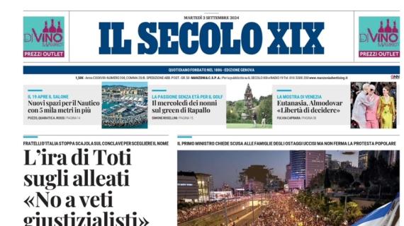 Il Secolo XIX: "Genoa, avvio in chiaroscuro: Gilardino lavora alla carenze post mercato"