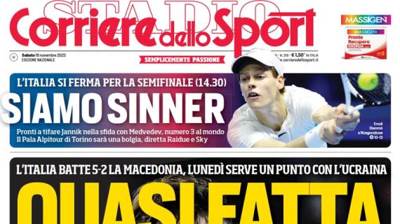 L'apertura del Corriere dello Sport sugli azzurri di Spalletti: "Quasi fatta" 